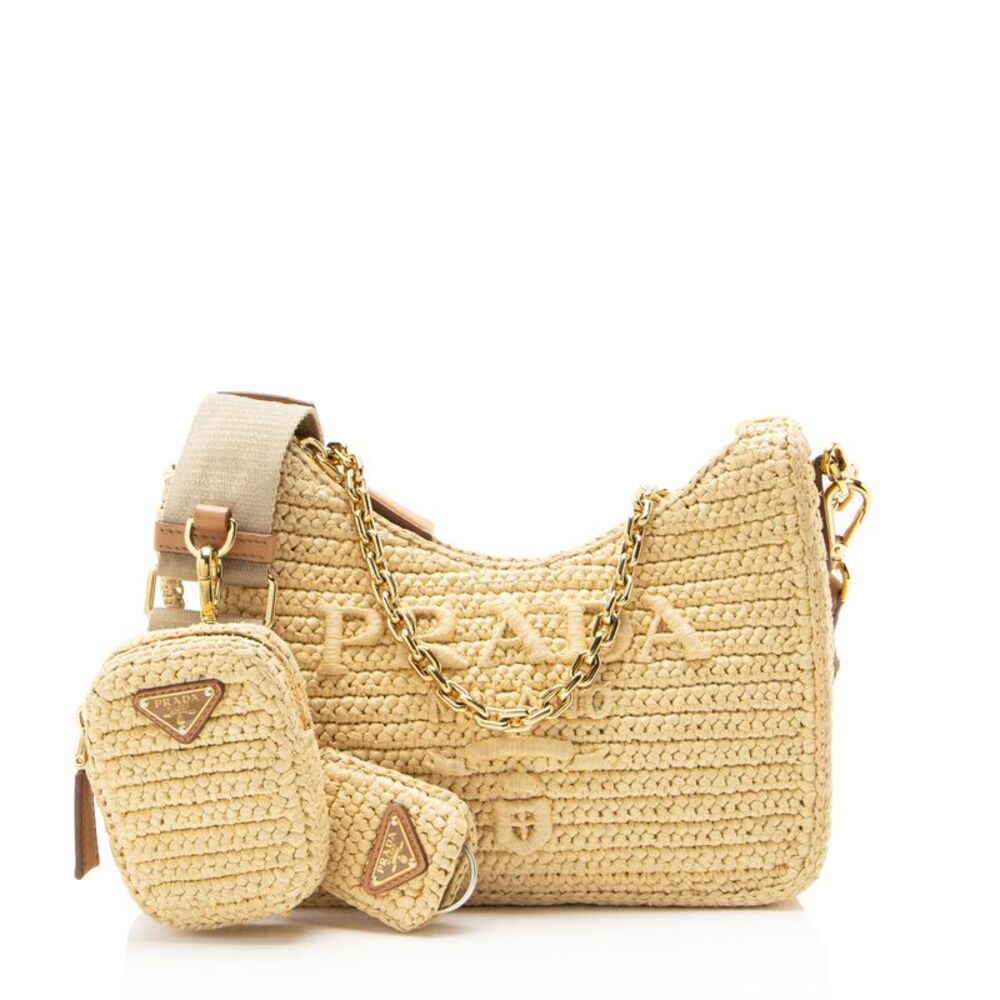 Prada Crochet Raffia Re-Edition 2005 Crossbody